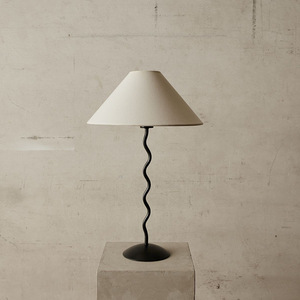 Twisted Fabric <b>Table</b> <b>Lamp</b> E27 LED Switch Control For Living Room <b>Study</b> Bedroom Interior Design - Product Image 1