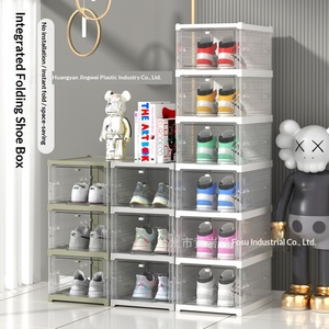 Scatola Portascarpe Trasparente Integrata, Installazione Senza Attrezzi, Pieghevole, Rinforzata e Ispessita - Product Image 5
