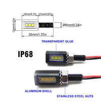 LED-Glühbirne Kennzeichenbeleuchtung 12V 24V Wasserdichte Schraublampe für Motorrad Sportbike Fender Eliminator Kit Superhell