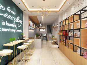 เคาน์เตอร์<span class=keywords><strong>จัด</strong></span>แสดงขนมปังและเค้กที่ทันสมัยเฟอร์นิเจอร์ไม้เบเกอรี่การตกแต่งภายในแบบครบวงจร - Product Image 3