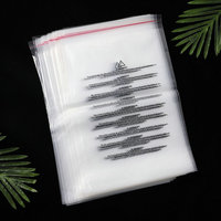 Sacs en plastique transparents en cellophane PE, auto-adhésifs, avec avertissement de suffocation, pour vêtements, vente en gros usine