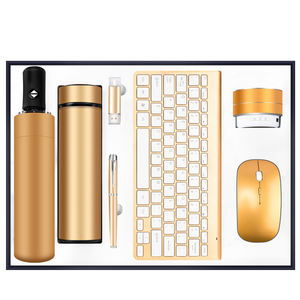 מותג מותאם אישית מותג מתנה מקלדת אלחוטית עט עכבר מספר שילובים להגדיר עסק יוקרה משרד מתנה סט מותאם אישית - Product Image 1