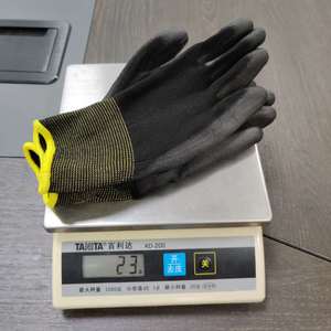 Penjualan terlaris 2025 13 Gauge poliester Shell dengan hitam PU dilapisi murah sarung tangan kerja - Product Image 3