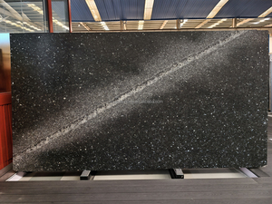 Losas de Granito Negro Galaxy <span class=keywords><strong>Labrador</strong></span> Azul Perla de 2 cm con Acabado de Cuero Personalizado para Encimeras de Cocina y Baños, Precio al por Mayor - Product Image 2