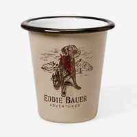 Logo personnalisé en gros 12ozl 350ml Camping gobelet grand émail métal étain acier pinte V tasse à café sûr Halloween tasses en céramique