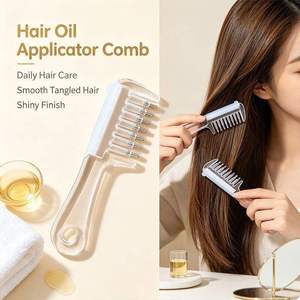 Peine Aplicador de Aceite para el Cuero Cabelludo con Logotipo Personalizado, Recargable, para Dispensar Suero Líquido, Cuidado de la Raíz del Cabello y Crecimiento Capilar - Product Image 3
