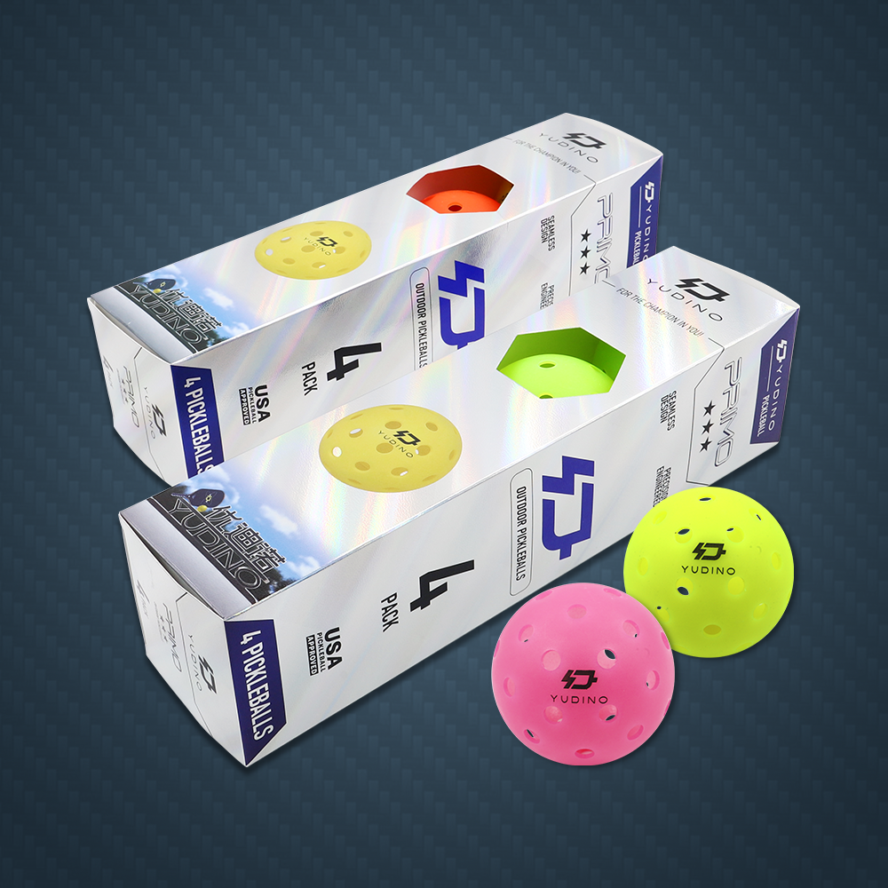 High Grade 40-HOLE Outdoor Plastic Pickleball Balls Customizable in Various Colors for Entertainment