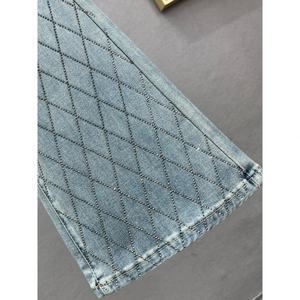 กางเกงยีนส์ทรงหลวมสบาย เอวสูง ขาตรง ผ้าฝ้ายเดนิมสีน้ำเงิน ทรงแบ็กกี้ ขากว้าง ทรงตรงเข้ารูปสำหรับผู้หญิง - Product Image 5