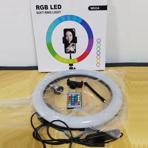 Nouveau pour <span class=keywords><strong>Tik</strong></span> <span class=keywords><strong>Tok</strong></span> Photo Lampe RGB Mini LED Portable 26 cm / 36 cm Lumière flash LED pour téléphone avec trépied Anneau lumineux pour appareil photo téléphone - Product Image 3