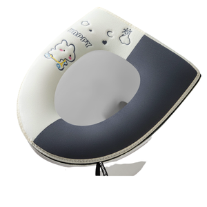 Tất cả các mùa Flushable thân thiện với môi trường 2 lớp di động nhà vệ sinh chỗ ngồi Bìa dính không thấm nước mùa đông ấm áp nhà đệm phổ phù hợp - Product Image 3