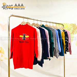 Suéteres de Lana Usados de Alta Calidad para Mujer, Marca PUYI, Grado Superior, Limpios, 90% Cardigans al por Mayor, Fardos de Ropa de Segunda Mano - Product Image 5