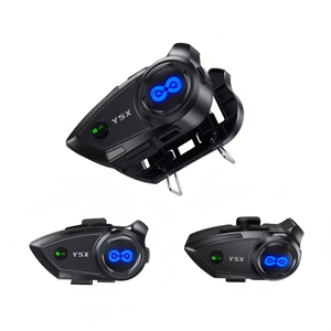 Casco de Motocicleta Y5X para Compartir Música con Auriculares, Impermeable, a Prueba de Polvo, Intercomunicador para 4 Personas, Cancelación de Ruido, Radio FM - Product Image 2