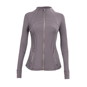 <span class=keywords><strong>Veste</strong></span> pour <span class=keywords><strong>femme</strong></span> avec fermeture éclair dorée, éco-responsable, en spandex/nylon, <span class=keywords><strong>fitness</strong></span>, gym, coupe ajustée, qualité supérieure, haute performance, <span class=keywords><strong>veste</strong></span> de yoga - Product Image 6