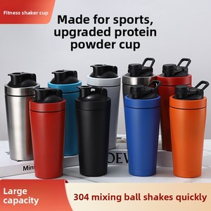 Linghui nouveau 304 acier inoxydable isolé sous vide Shaker tasse haute apparence classique sport Fitness moderne tasse d'eau protéine - Product Image 4