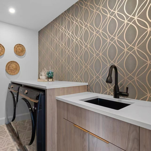 Mobili moderni per <span class=keywords><strong>lavanderia</strong></span> con mobiletto bagno personalizzato disegni modulari di fantasia per il bagno mobile da bagno fatto in legno - Product Image 1