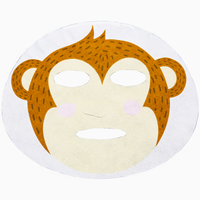Masque facial en crocodile imprimé de haute qualité de marque privée tissu bambou feuille de lyocell organique matériel de masque