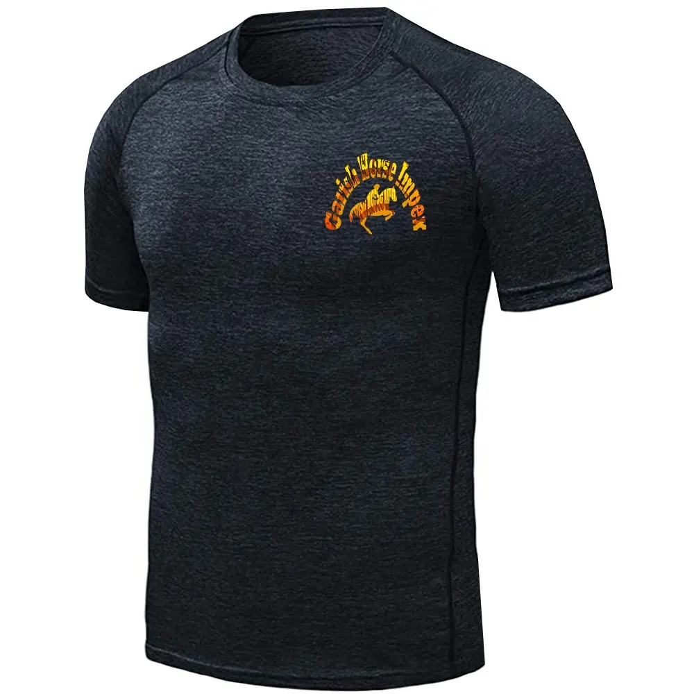Man T-shirts Men's Gym Workout Casual T-Shirt Breathable Quick Dry Men Clothing Wholesale Custom Made Sports Wears Breathable