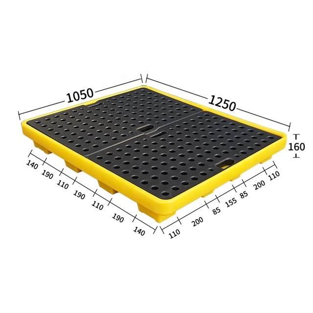 IBC tank Spill Pallet Plastic Chemical Tray Outdoor IBC Spill Pallet Spill Containment Deck for Transportation and Storage