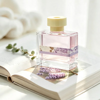 Bouteille diffuseur de parfum et d'aromathérapie vide carrée personnalisée Anding 130 ml, en verre de luxe pour la maison