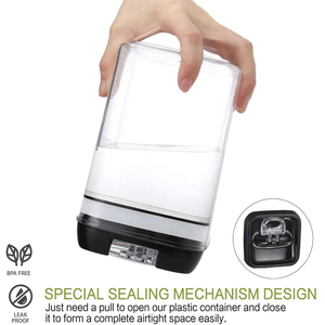 Contenedores de cereales de plástico sin BPA de 7 piezas con tapas de bloqueo Contenedores herméticos de almacenamiento de alimentos para organización de despensa de cocina - Product Image 6