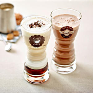 Groothandel Nieuwe Stijl 220ml Transparant <span class=keywords><strong>Dumbbell</strong></span>-vormig Bierglas Espresso IJs Koffie Kopje Mok Hittebestendig Sap Melk Glas - Product Image 2