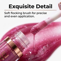 Huile à lèvres ODM haute pigmentation, brillance intense, longue tenue, gloss liquide, fournisseur végétalien, sans parabène, sans cruauté animale