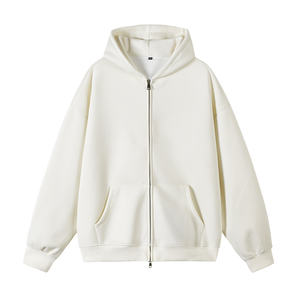 Fabricantes de Sudaderas con Capucha OEM, Sudaderas con Doble Cremallera para Hombre, Sudadera con Forro Polar, Impresión de Logotipo Personalizado, Sudadera Masculina con Relieve - Product Image 6