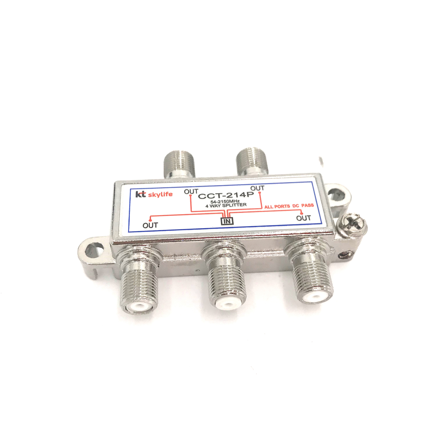 MT-7001-4 Горячая продажа FTTH 4 способ CATV разветвитель питания кабельного телевидения с F разъем