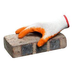 Gants en latex doublés de caoutchouc <span class=keywords><strong>orange</strong></span> en fil blanc Gants de sécurité antidérapants pour la construction - Product Image 6