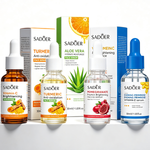 Suero Facial 30ml Vitamina C Cúrcuma Aloe Vera Granada Vitamina E Hidratante Iluminador Antioxidante - Product Image 1