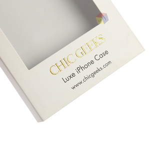 Tùy Chỉnh Sang Trọng Trượt Ngăn Kéo Giấy Điện Thoại Di Động Trường Hợp Bao Bì Hộp Với Móc Áo Và Cửa Sổ <span class=keywords><strong>Pvc</strong></span> - Product Image 6