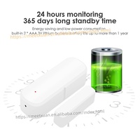 Sensor de Puerta Inteligente WiFi Tuya, Detectores de Puerta Abierta/Cerrada, Alerta/Sonido de Notificación por Aplicación WiFi, Alarma de Seguridad con Alexa y Google Home