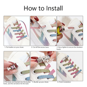 Hebilla de Metal de diamante de lujo, <span class=keywords><strong>cordones</strong></span> <span class=keywords><strong>sin</strong></span> corbata, corbatas <span class=keywords><strong>sin</strong></span> <span class=keywords><strong>cordones</strong></span> elásticos, <span class=keywords><strong>cordones</strong></span> planos para zapatos, <span class=keywords><strong>cordones</strong></span> para hombres y mujeres para <span class=keywords><strong>zapatillas</strong></span> de deporte, encaje para zapatos - Product Image 6