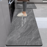 Tapis de sol de cuisine moderne en fibres synthétiques antidérapant, écologique, imperméable, résistant à l'huile, absorbant, en boue de diatomée, séchage rapide