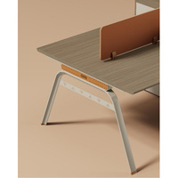 Bureau de travail en bois pour quatre personnes, directement de l'usine, mobilier de bureau moderne pour la maison, montage facile, extensible pour plusieurs personnes