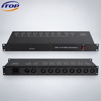 Amplificateur Répartiteur de Signal DMX512 HY-J18 pour Éclairage de Scène, Concerts et Événements