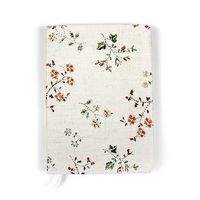 Couverture en tissu, design personnalisé avec motifs de fleurs, pour journal, portable