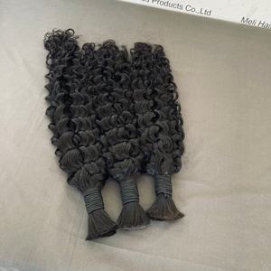 Extensions de cheveux naturels sans trame, mèches de cheveux humains pour tresses, mèches de cheveux naturels bouclés - Product Image 3