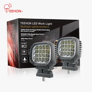 9-60v DC gerilim LED spot ışık 4 inç 3200lm 16 led 48 watt çalışma ışığı kare LED offroad lamba kamyon için