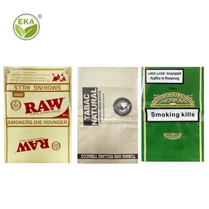 Minlee定制烟个性化拉链塑料包装琥珀色Gv预卷烟叶包装雪茄聚酯薄膜包装袋