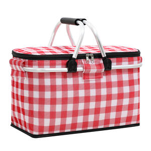 Cesta de picnic plegable, cesta de hielo portátil, cesta térmica aislada de gran capacidad, bolsa de picnic, cesta para almacenamiento de frutas - Product Image 2