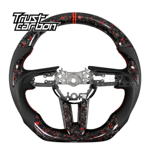 Volante de Fibra de Carbono Forjado Rojo Personalizado para Mazda 3 6 2019-2024 <span class=keywords><strong>CX3</strong></span> CX4 CX5 CX30 MX30 CX50, Accesorios Interiores para Automóvil - Product Image 1