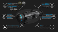 Lunette de vision nocturne monoculaire avec Wi-Fi, étanche, zoom et enregistrement vidéo