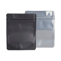 Logo de couleur personnalisé noir mat 1g/8oz 1/4oz sac zip-lock anti-odeur emballage en plastique sacs zip-lock en mylar