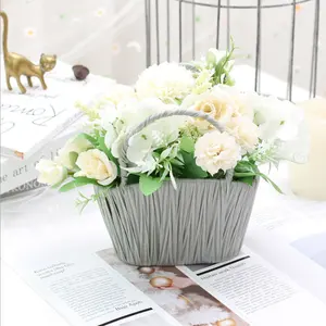 2022 New Hot Sale Simulation Peony Flower Sweet Wedding Home Decoration Pot included