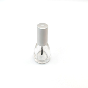 YALI N1119 Rainbow Silver Special Empty Glass Bottle Screw Cap Lid Screen Printing Hot Stamping 8ml Nail Polish Oil Free Sample