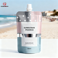Sac refermable à fermeture éclair EBB, biodégradable, pour jus et boissons, 30 ml, 50 ml, 100 ml, 250 ml, 500 ml, 1 L, emballage en plastique transparent