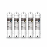 Kit de cartouches filtrantes à connexion rapide coréennes pour purificateur d'eau de voiture – Coton PP/Charbon actif granulaire/Charbon compressé/Grand format