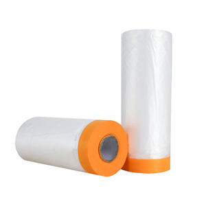 Over Spray protettivo Pe 270cm pellicola per mascheratura auto pre-nastrata copertura antipolvere pellicola di plastica barriera blocco di vernice pellicola per mascheratura in plastica - Product Image 3