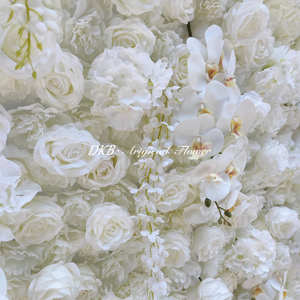 ฉากหลังดอกไม้ประดิษฐ์ผ้าไหมขนาด 8x8 ฟุต สัมผัสเหมือนจริง สำหรับวันแม่และวันรับปริญญา - Product Image 5